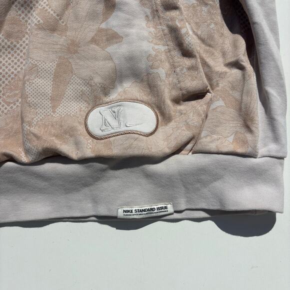 Nike Dri Fit Men’s Standard Issue Aop Halftone Grid Hoodie Beige L - Picture 9 of 9